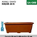AYAKLI SAKSI KÜÇÜK 24 LT (TABAKSIZ) (522)