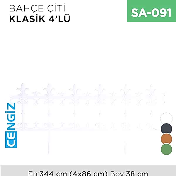 BAHÇE ÇİTİ KLASİK 4LÜ (5990)