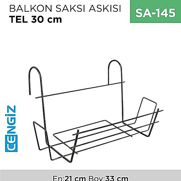 BALKON SAKSI ASKISI TEL 30 CM