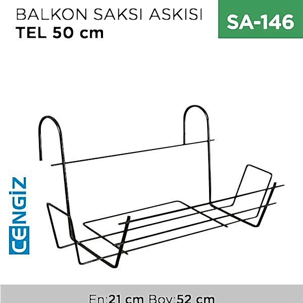 BALKON SAKSI ASKISI TEL 50 CM
