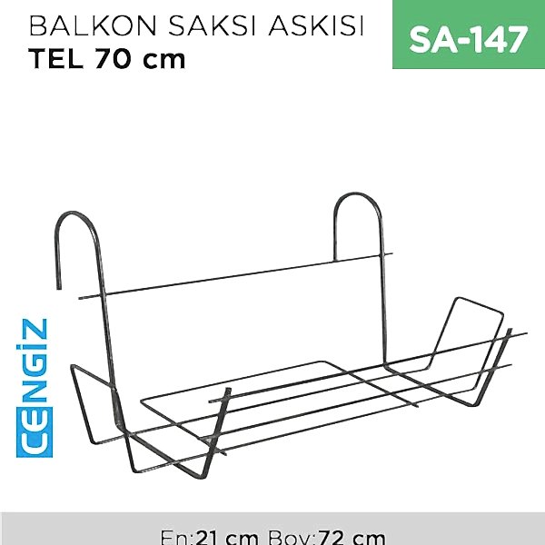 BALKON SAKSI ASKISI TEL 70 CM