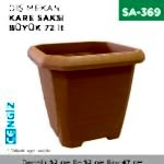 DIŞ MEKAN KARE SAKSI BÜYÜK 72 LT (319)