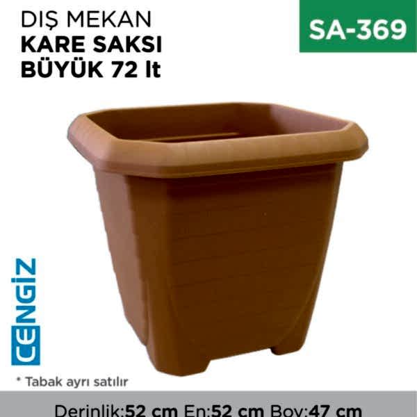 DIŞ MEKAN KARE SAKSI BÜYÜK 72 LT (319)