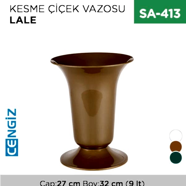 +KESME ÇİÇEK VAZOSU LALE (9 LT) (V001)