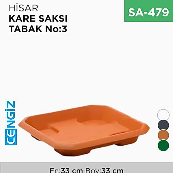 HİSAR KARE SAKSI TABAK NO:3 (HKT3)