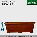 AYAKLI SAKSI ORTA 36 LT ( TABAKSIZ) (523)